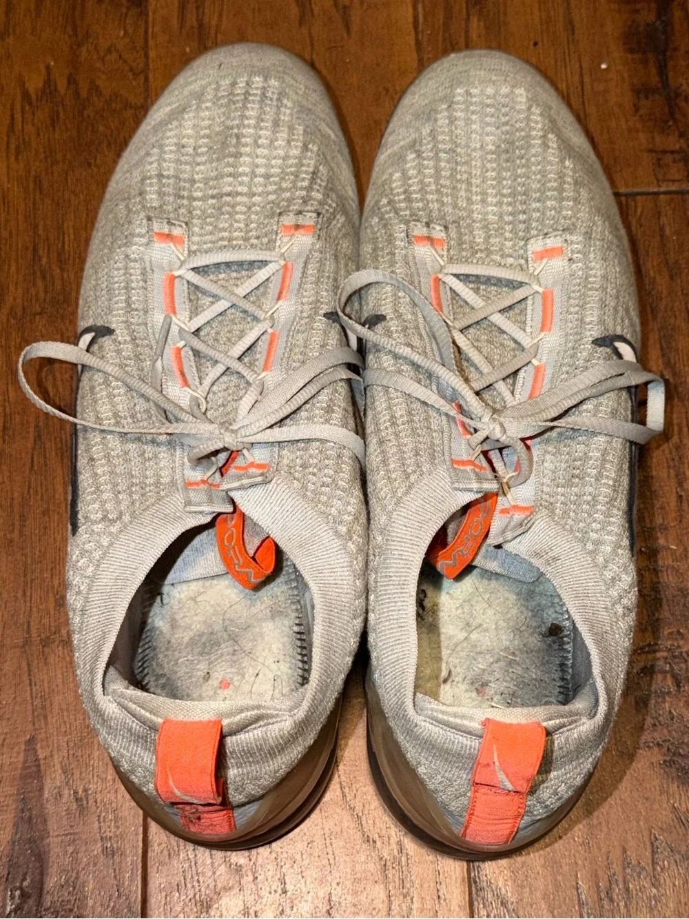 Nike Air VaporMax 2021 Flyknit Grey Fog Bright Mango
